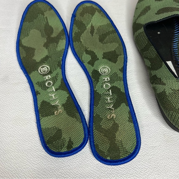 Rothy's The Loafer Women's Olive Green Camo Slip On Flats Shoes US Size 7.5 - Picture 8 of 9